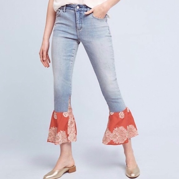 Anthropologie Pilcro Flare Denim Jeans Size 28 - Picture 1 of 14
